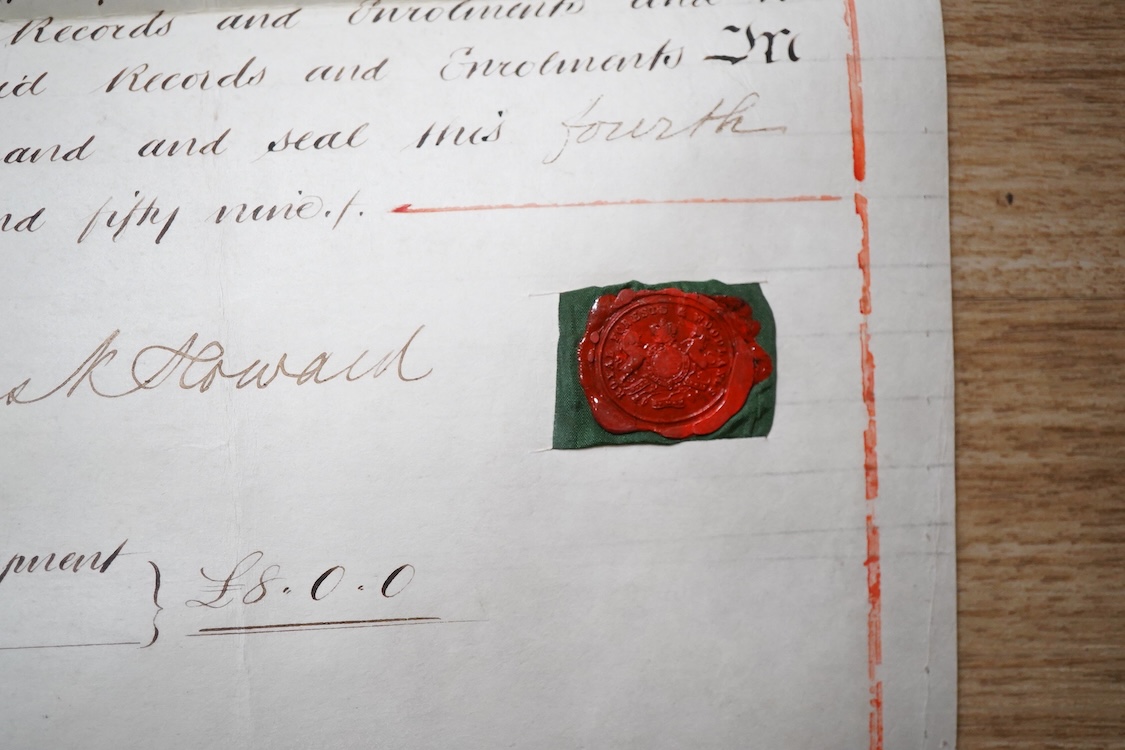 Hampshire Documents - 18th and 19th cents., mostly ms. on parchment and paper; Brockenhurst, Ringwood and New Forest Villages; (approx. 20 items)